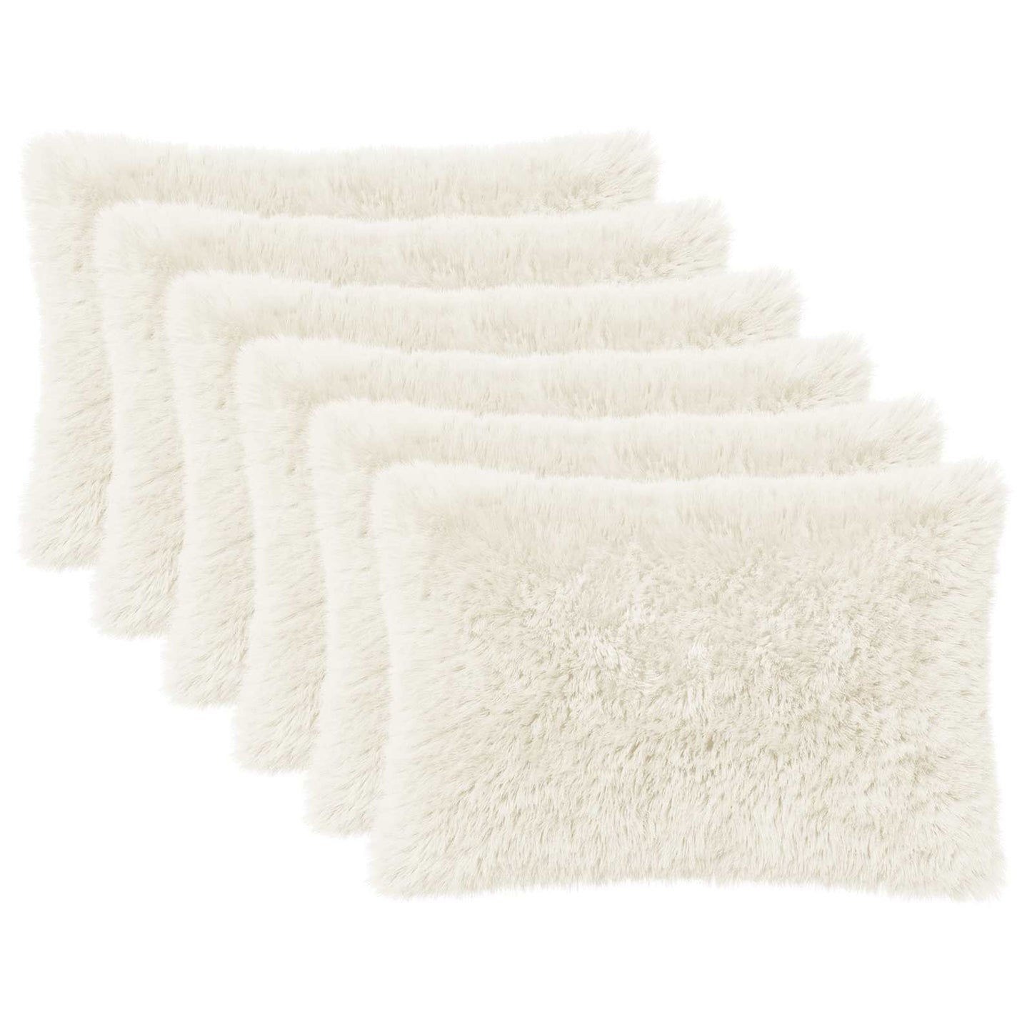 Kussensloop 6 pcs HEERLEN Wit 50 x 75 cm PV Fleece