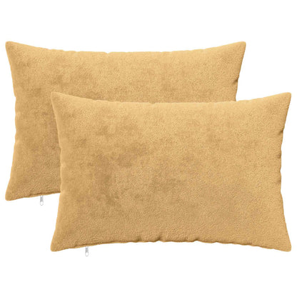 Kussensloop 2 st HEERLEN Taupe 50 x 75 cm Flanel