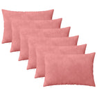 Kussensloop 6 pcs HEERLEN Roze 50 x 80 cm Fluweel