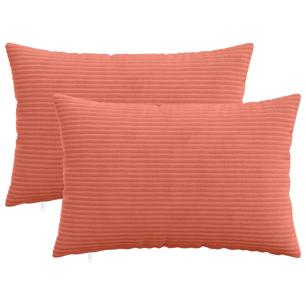 Kussensloop 2 pcs HEERLEN Rood-oranje 50 x 80 cm corduroy