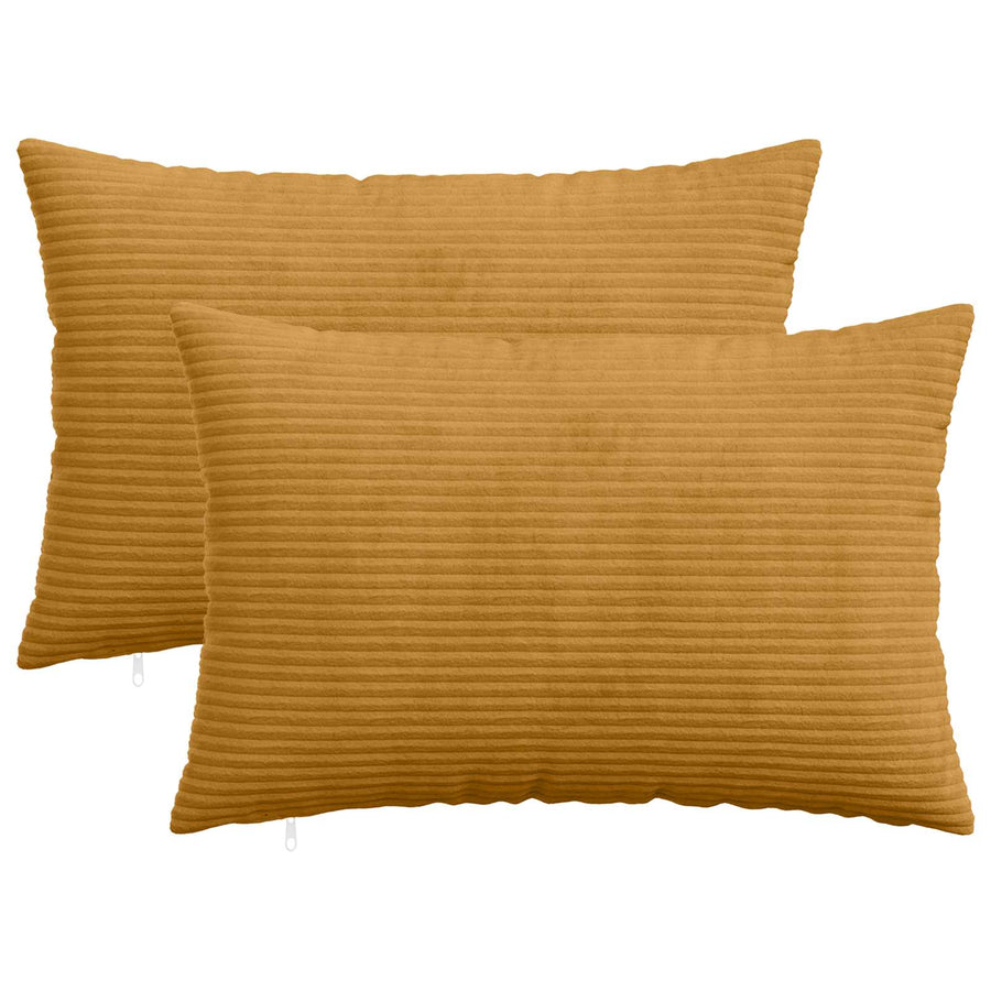 Kussensloop 2 pcs HEERLEN Geel 50 x 80 cm corduroy