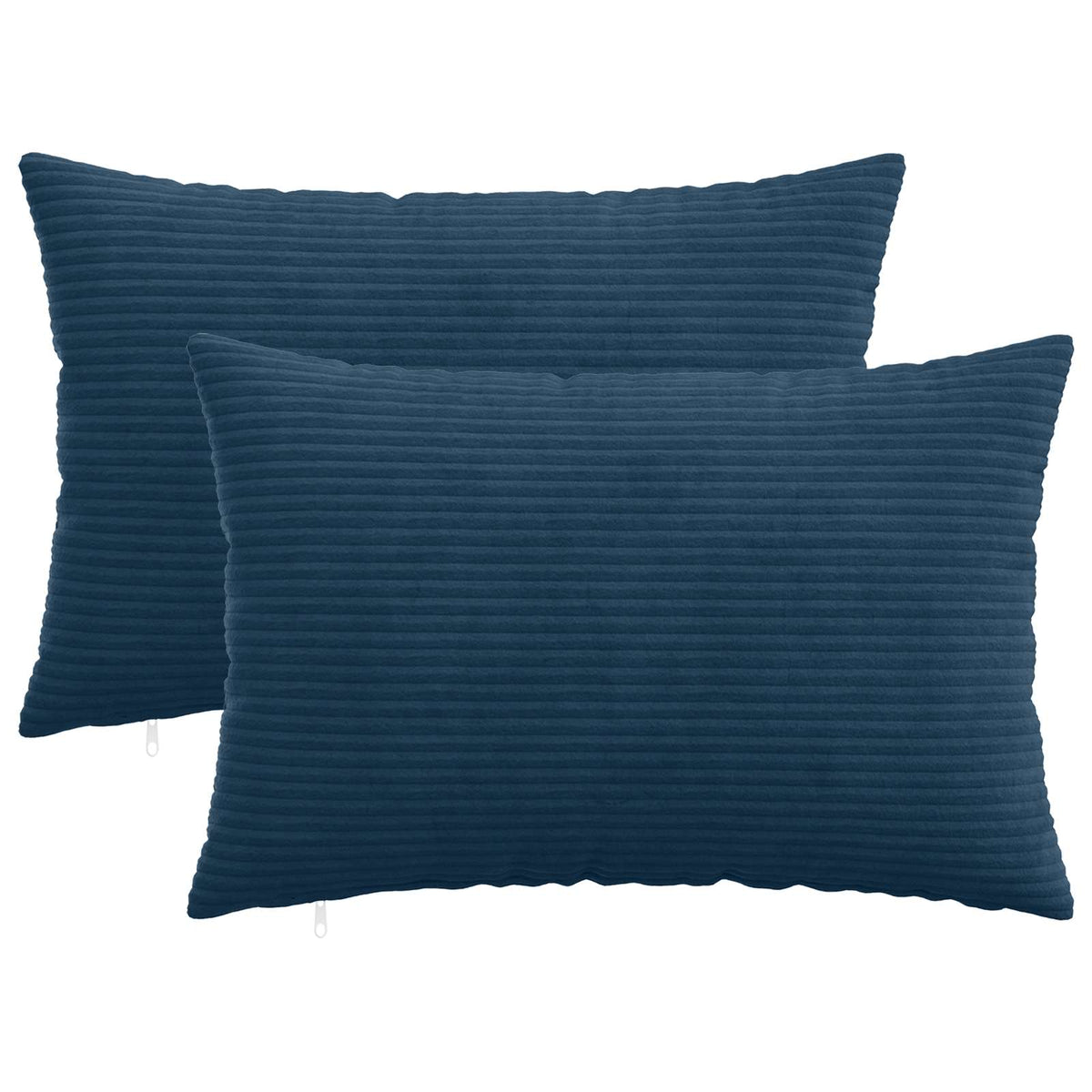 Kussensloop 2 pcs HEERLEN Marineblauw 50 x 80 cm corduroy