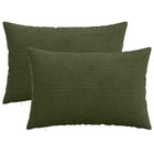 Kussensloop 2 pcs HEERLEN Groen 50 x 80 cm corduroy