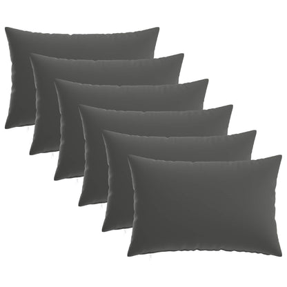 Kussensloop 6 pcs HEERLEN Antraciet 50 x 80 cm Polyester