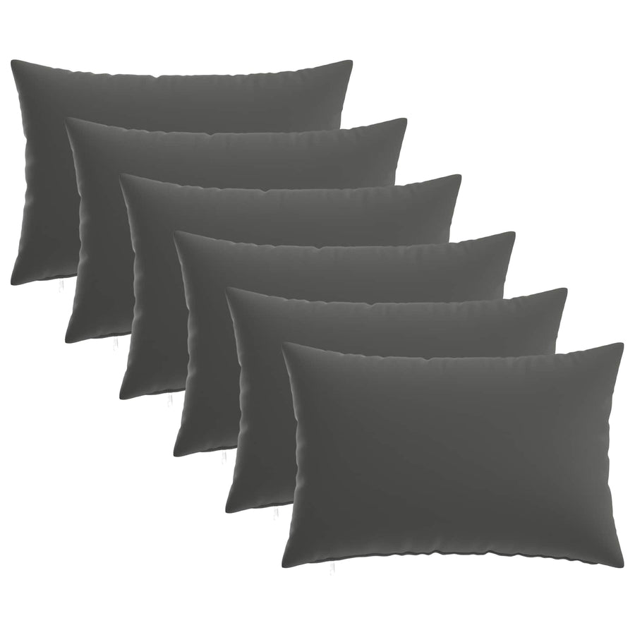 Kussensloop 6 pcs HEERLEN Antraciet 50 x 80 cm Polyester