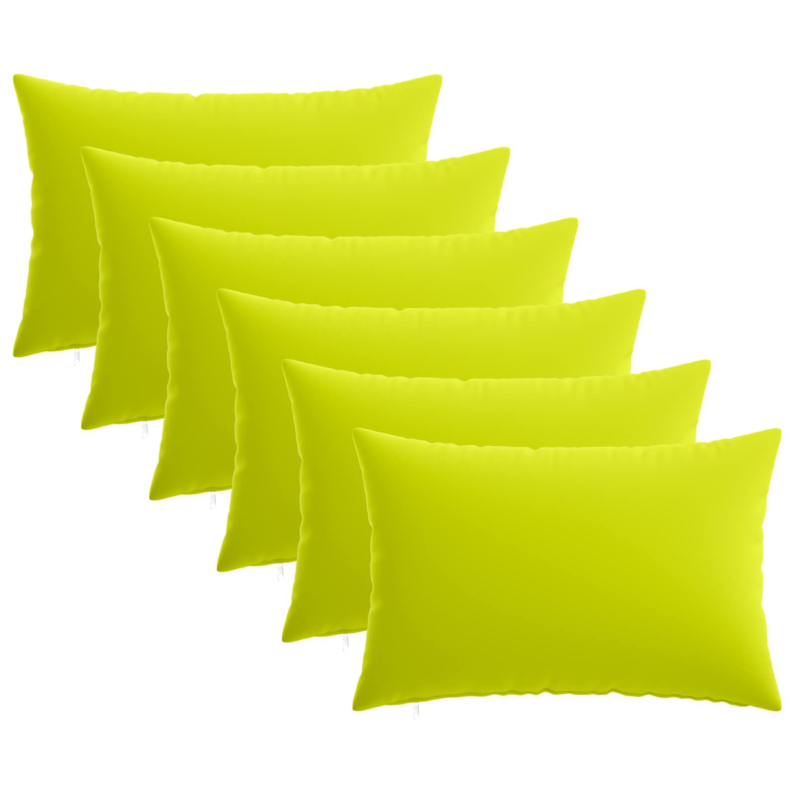 Kussensloop 6 pcs HEERLEN Helder groen 50 x 80 cm Polyester