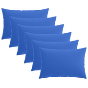 Kussensloop set 6 stuks koninklijk blauw 50x80 cm polyester