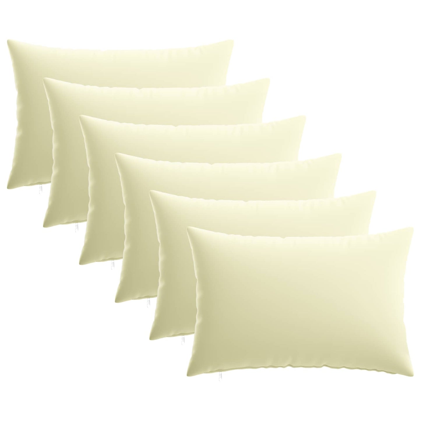 Kussensloop 6 pcs HEERLEN Crèmekleurig 50 x 80 cm Polyester