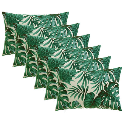 Kussensloop 6 pcs HEERLEN Bladpatroon 50 x 80 cm Polyester