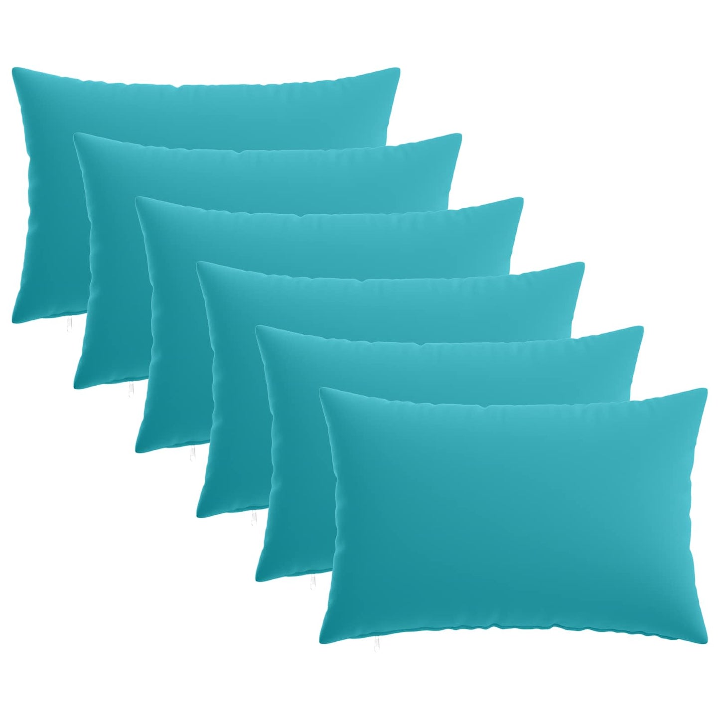 Kussensloop 6 pcs HEERLEN Turquoise 50 x 80 cm Polyester