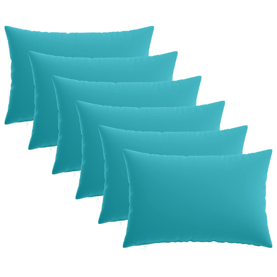 Kussensloop 6 pcs HEERLEN Turquoise 50 x 80 cm Polyester