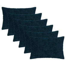 Kussensloop 6 st HEERLEN Marineblauw 50 x 80 cm