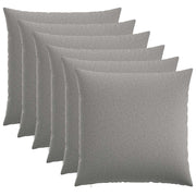 Kussensloop 6 st wolkengrijs 55x55 cm polyester