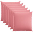 Kussensloop 6 st roze 55x55 cm polyester