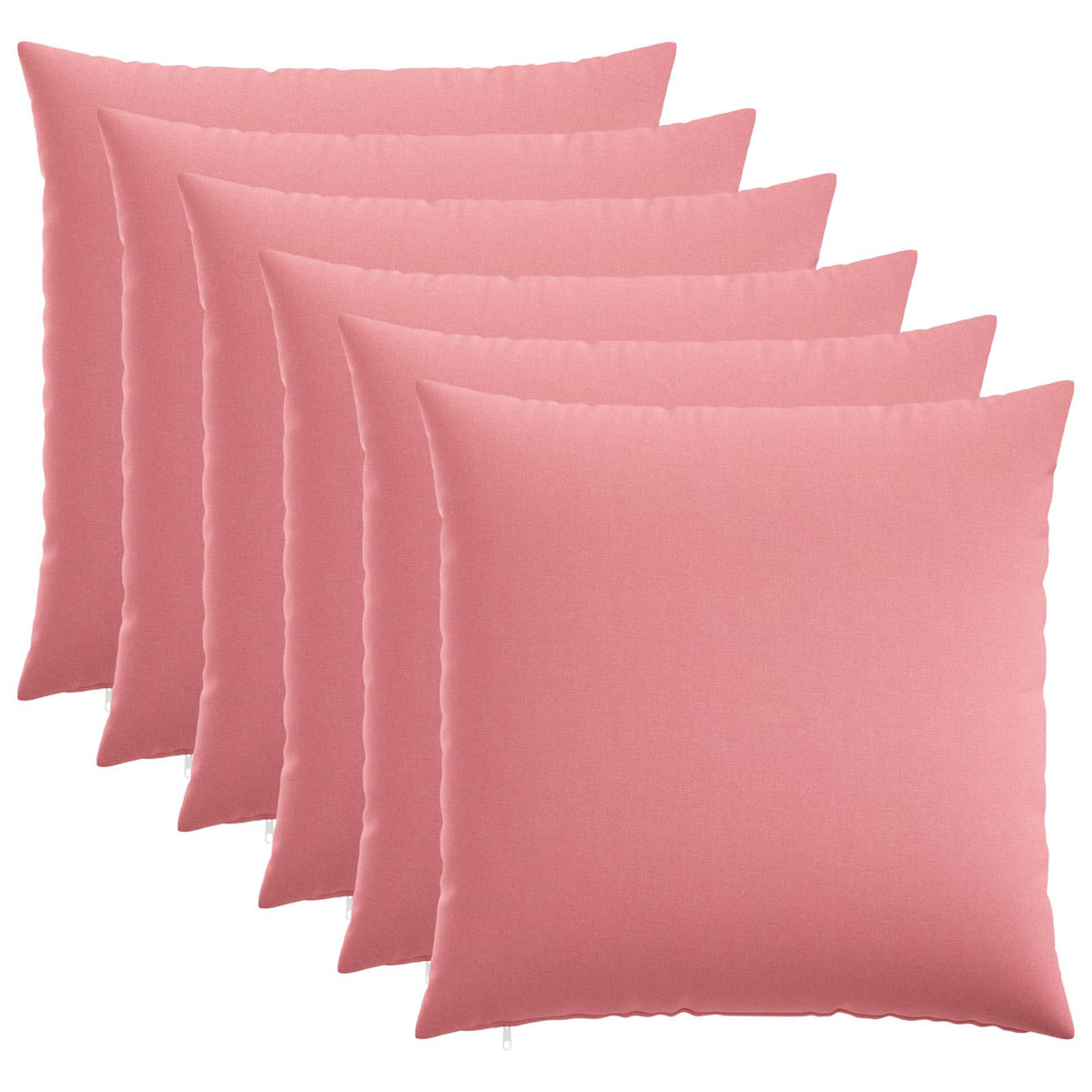 Kussensloop 6 st HEERLEN Roze 55 x 55 cm Stof