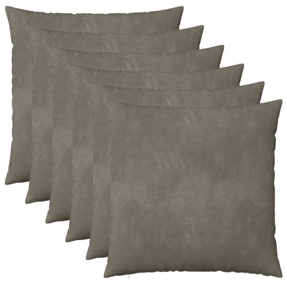 Kussensloop 6 pcs HEERLEN Lichtgrijs 55 x 55 cm Fluweel