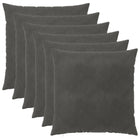 Kussensloop 6 pcs HEERLEN Donkergrijs 55 x 55 cm Fluweel