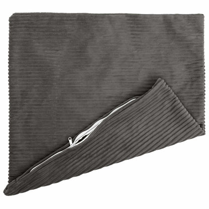Kussensloop 2 pcs HEERLEN Donkergrijs 55 x 55 cm corduroy