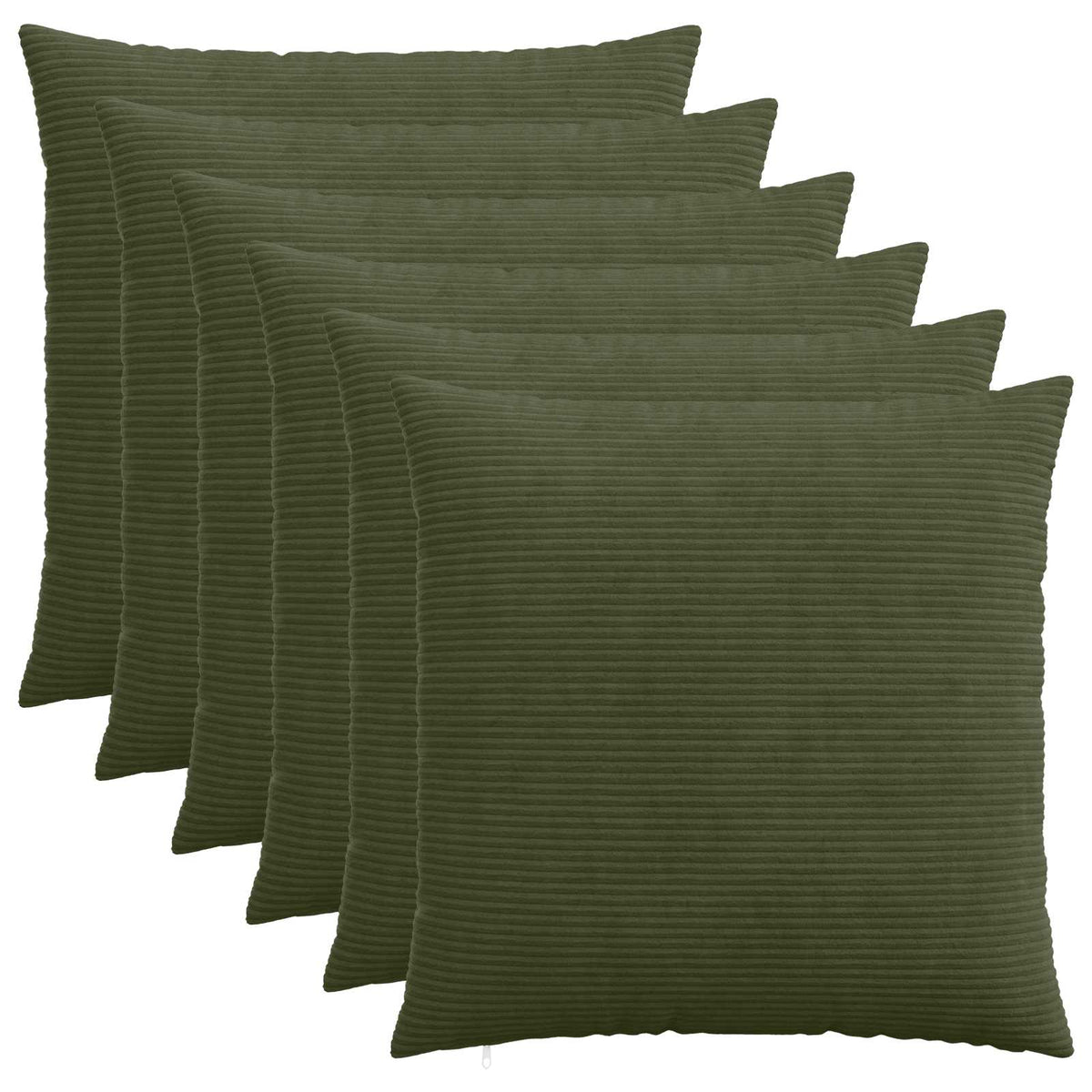 Kussensloop 6 pcs HEERLEN Groen 55 x 55 cm corduroy