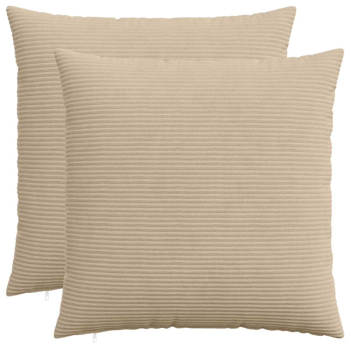 Kussensloop 2 pcs HEERLEN Taupe 55 x 55 cm corduroy
