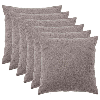 Kussensloop 6 pcs HEERLEN Lichtgrijs 55 x 55 cm Bouclé