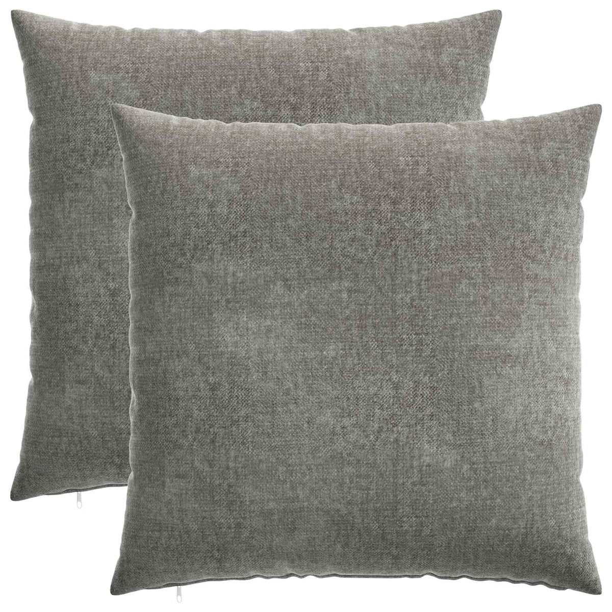 Kussensloop 2 st HEERLEN Donkergrijs 55 x 55 cm Chenille Stof