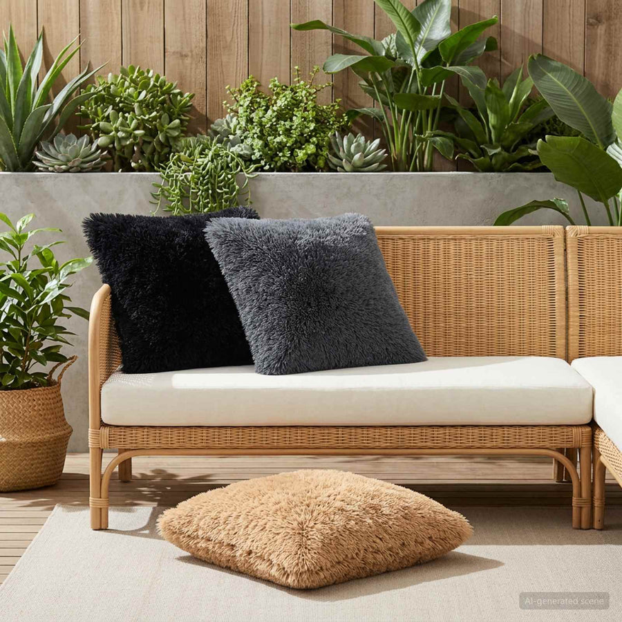 Kussensloop 2 pcs HEERLEN Taupe 60 x 60 cm PV Fleece