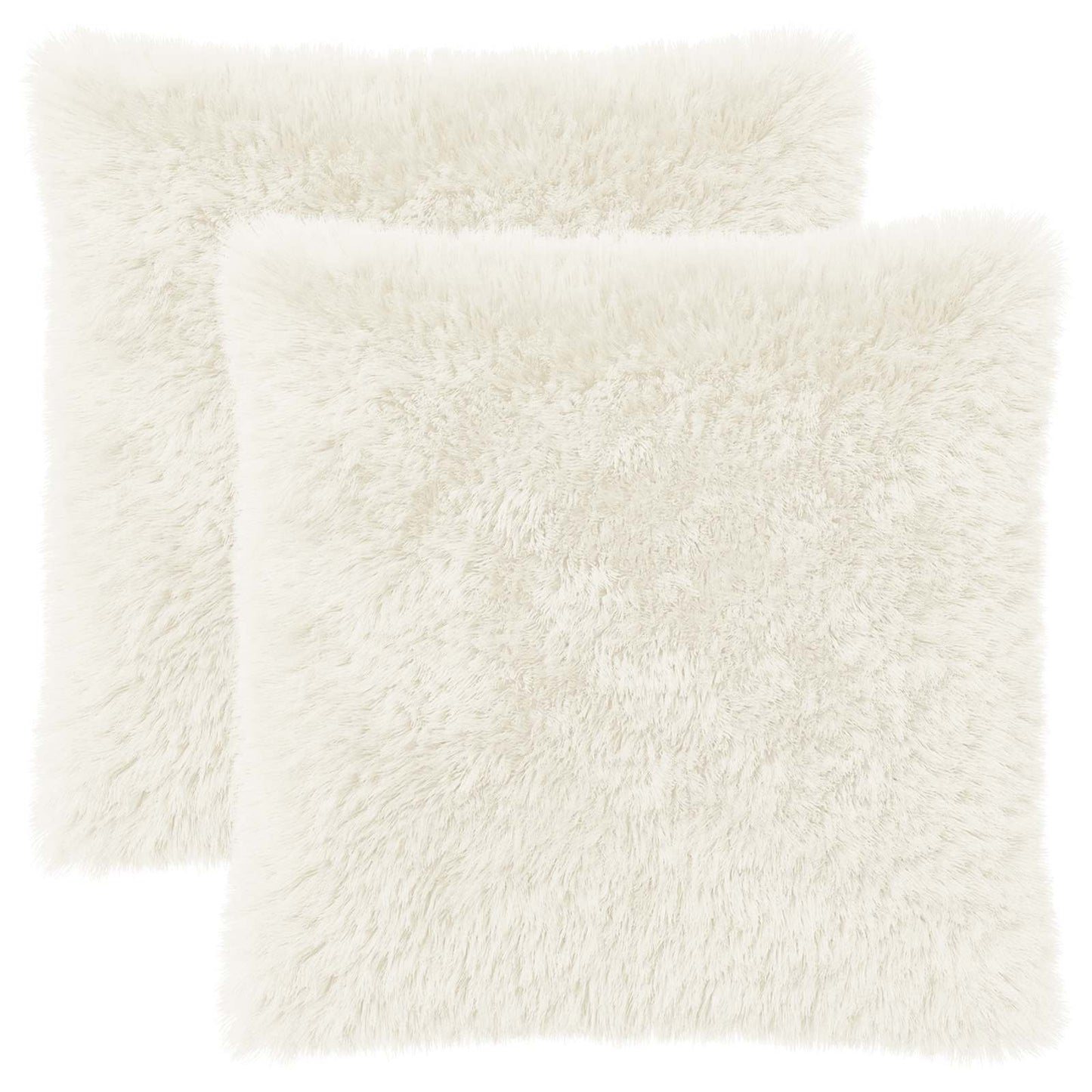 Kussensloop 2 pcs HEERLEN Wit 55 x 55 cm PV Fleece