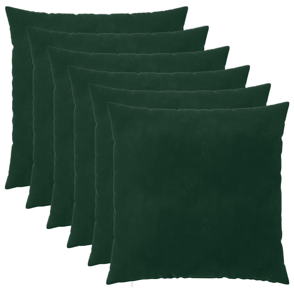 Kussensloop 6 pcs HEERLEN Donkergroen 60 x 60 cm Fluweel