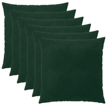 Kussensloop 6 pcs HEERLEN Donkergroen 60 x 60 cm Fluweel