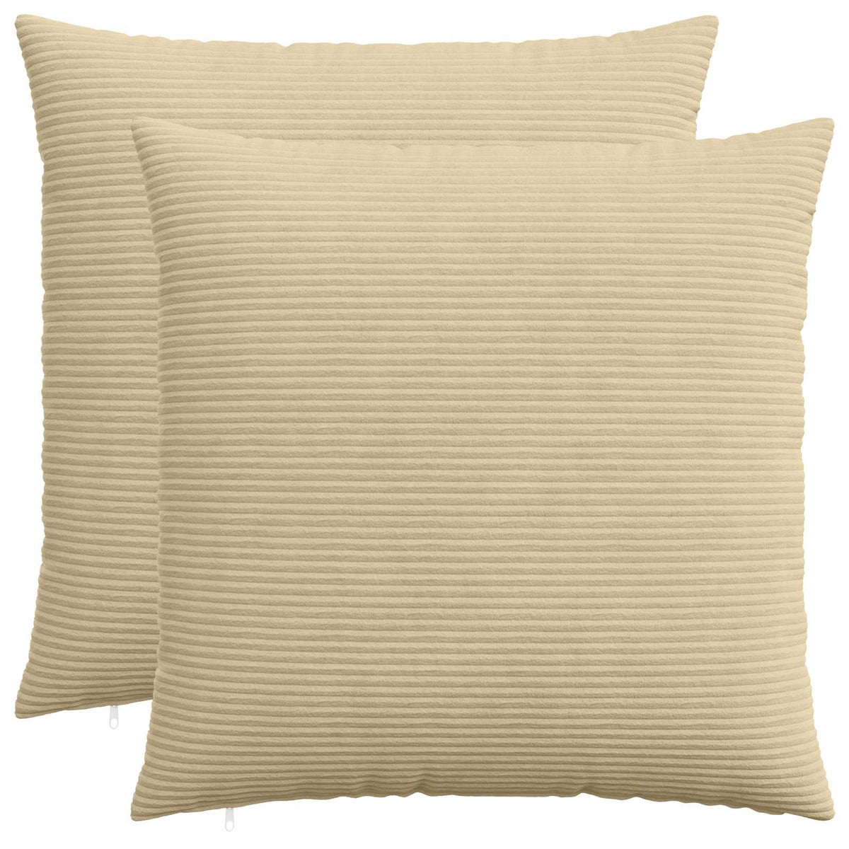 Kussensloop 2 pcs HEERLEN Groen Grijs 60 x 60 cm corduroy