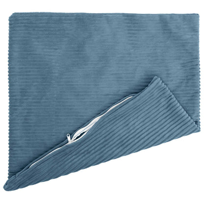 Kussensloop 6 pcs HEERLEN Blauw 60 x 60 cm corduroy