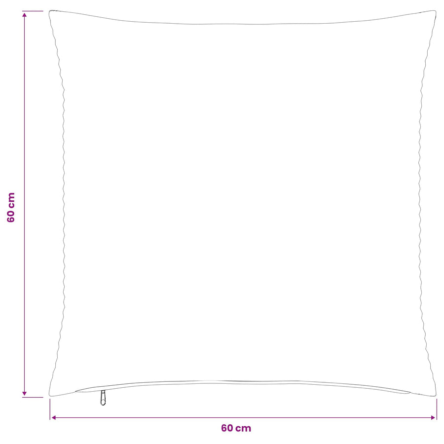 Kussensloop 6 pcs HEERLEN Geel 60 x 60 cm corduroy