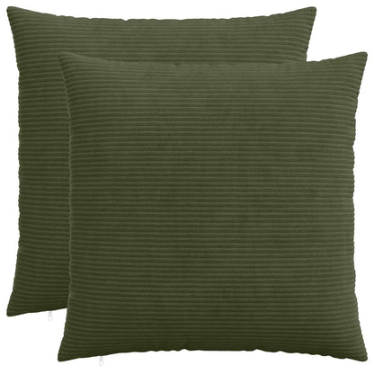Kussensloop 2 pcs HEERLEN Groen 60 x 60 cm corduroy