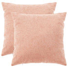 Kussensloop 60x60 cm roze bouclé (2 stuks)