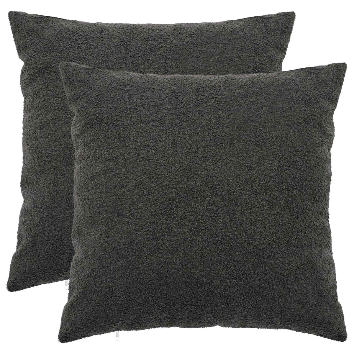 Kussensloop 2 pcs HEERLEN Donkergrijs 60 x 60 cm Bouclé