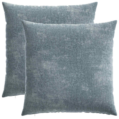Kussensloop 2 st HEERLEN Lichtblauw 60 x 60 cm Chenille Stof