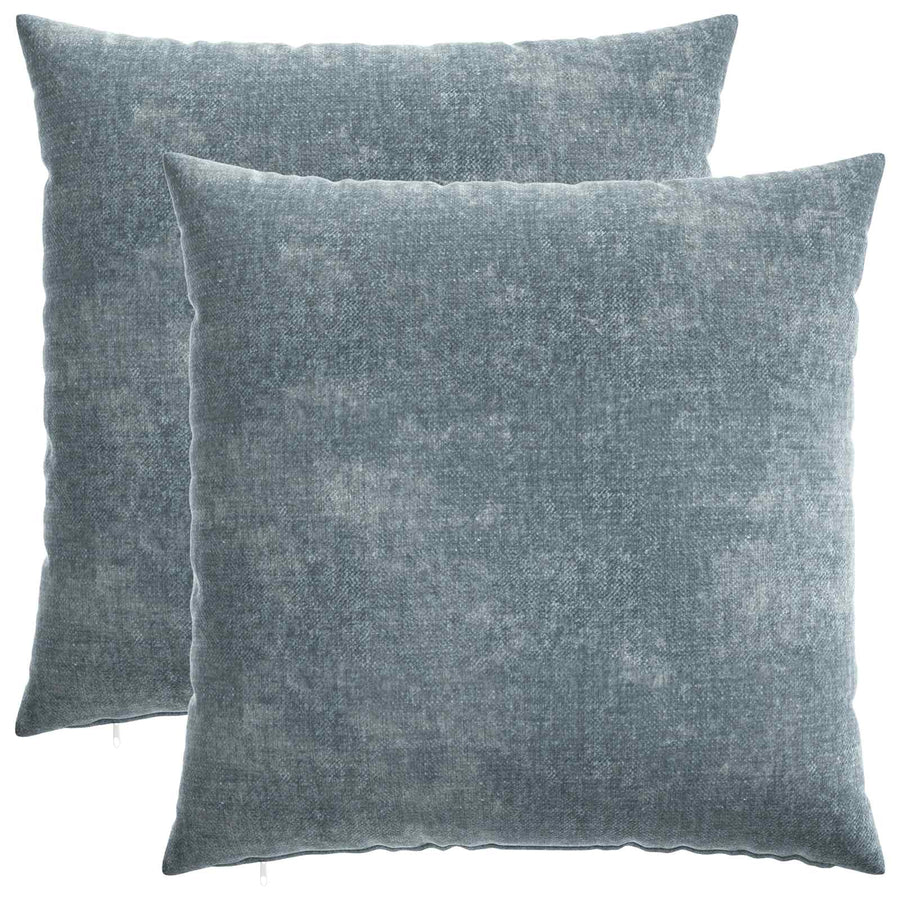 Kussensloop 2 st HEERLEN Lichtblauw 60 x 60 cm Chenille Stof
