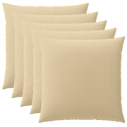 Kussenslopen 6 stuks beige 60x60 cm polyester