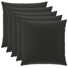 Kussensloop 6 pcs HEERLEN Zwart 60 x 60 cm Polyester