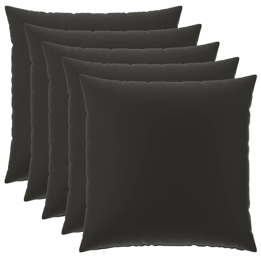 Kussensloop 6 pcs HEERLEN Zwart 60 x 60 cm Polyester