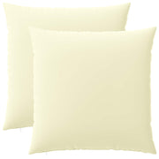 Kussensloop 60x60 cm crèmekleurig polyester (2 stuks)