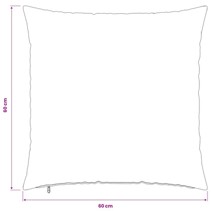 Kussensloop 6 pcs HEERLEN Crèmekleurig 60 x 60 cm Polyester