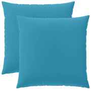 Kussensloop 60 x 60 cm lichtblauw polyester (2 stuks)