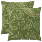 Kussensloop 2 pcs HEERLEN Bladontwerp 60 x 60 cm Polyester