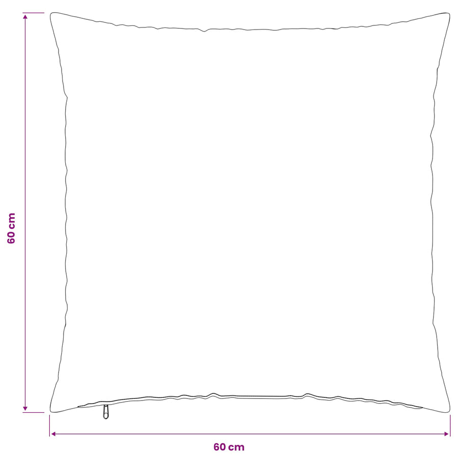 Kussensloop 2 pcs HEERLEN Bladpatroon 60 x 60 cm Polyester