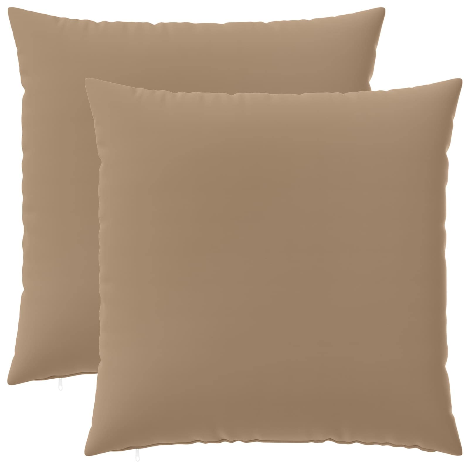 Kussensloop 2 st HEERLEN Taupe 60 x 60 cm Polyester