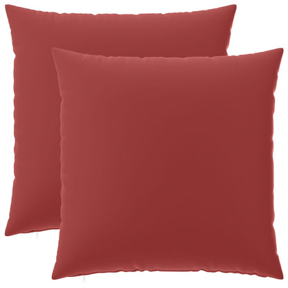 Kussensloop 2 pcs HEERLEN Wijnrood 60 x 60 cm Polyester