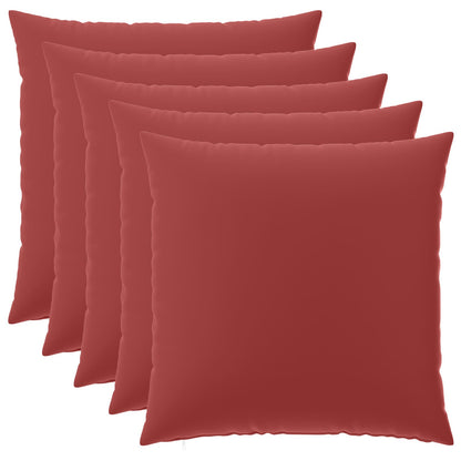 Kussensloop 6 pcs HEERLEN Wijnrood 60 x 60 cm Polyester