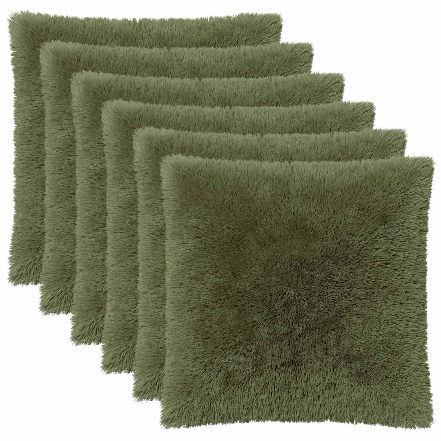 Kussensloop 6 pcs HEERLEN Groen 60 x 60 cm PV Fleece